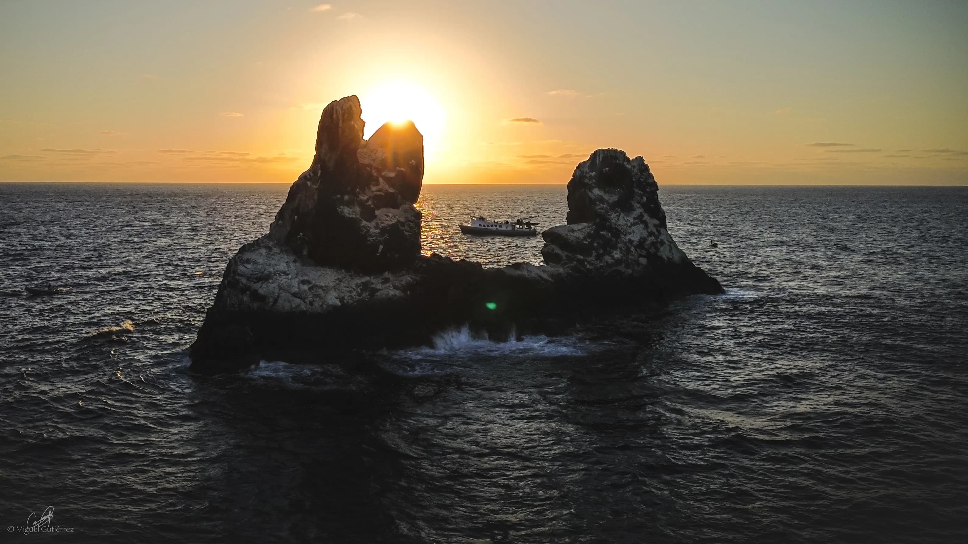 Roca Partida rising from the open Pacific